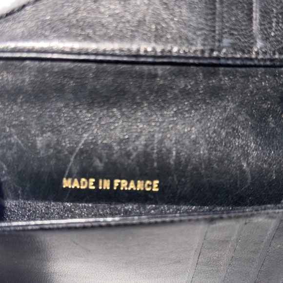 CHANEL Card Wallet in Black - Vintage 90's Coco Mark Lambskin Leather - Picture 6 of 14